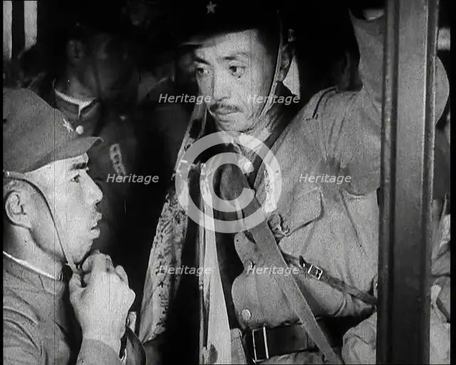 Japanese Soldiers in Uniform, 1937. Creator: British Pathe Ltd.