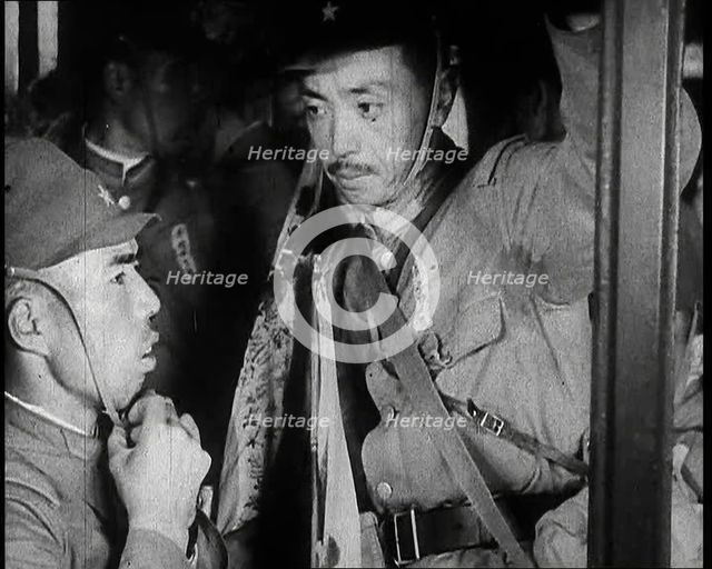 Japanese Soldiers in Uniform, 1937. Creator: British Pathe Ltd.