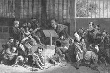 Japanese School; A European Sojourn in Japan 1875. Creator: Unknown