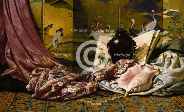 Japanese Still Life, 1879. Creator: Elihu Vedder.