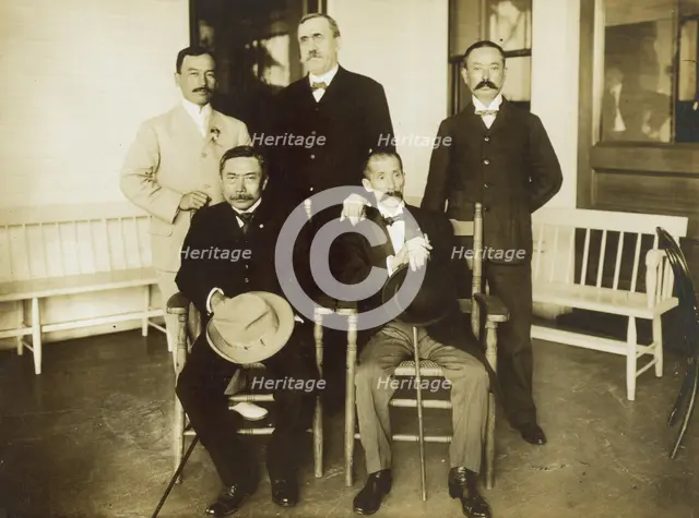 Japanese Peace Commission & other, 1905. Creator: Unknown.