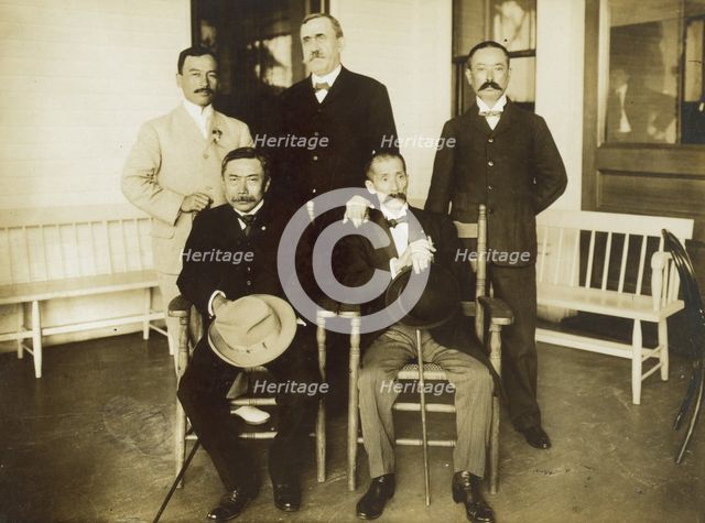 Japanese Peace Commission & other, 1905. Creator: Unknown.