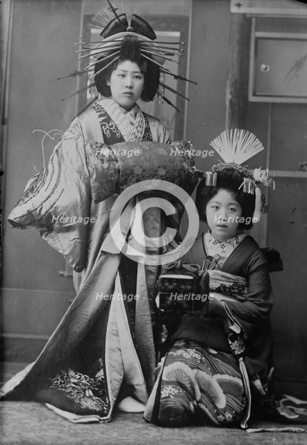 Japanese prostitutes, between c1915 and c1920. Creator: Bain News Service.