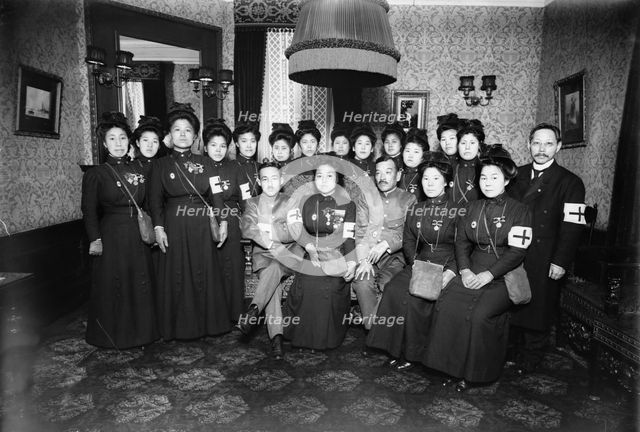 Japanese Red Cross delegation en route to Europe, 1/12/15, 1915. Creator: Bain News Service.