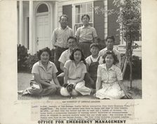 Japanese relocation, California, 1942. Creator: Dorothea Lange