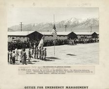Japanese relocation, California, 1942. Creator: Dorothea Lange