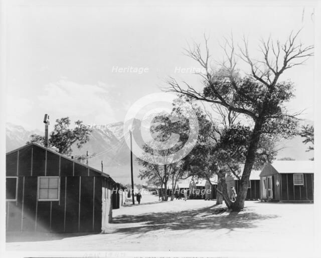 Japanese relocation, California, 1942. Creator: Dorothea Lange.