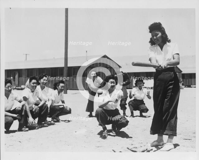 Japanese relocation, California, 1942. Creator: Dorothea Lange.
