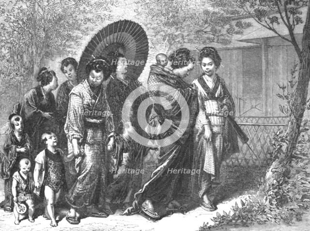 'Japanese women going on a visit; A European Sojourn in Japan', 1875. Creator: Unknown.