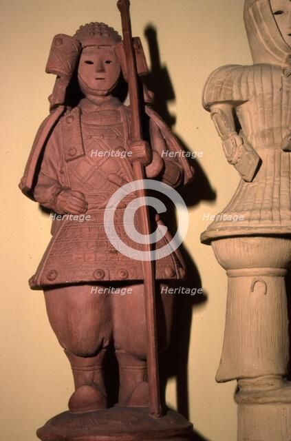 Japanese Warrior, Haniwa Tomb Figure, c300-550. Artist: Unknown.