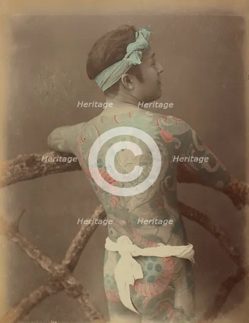 Japanese Tattoo, 1870s-1890s. Creator: Kusakabe Kimbei.