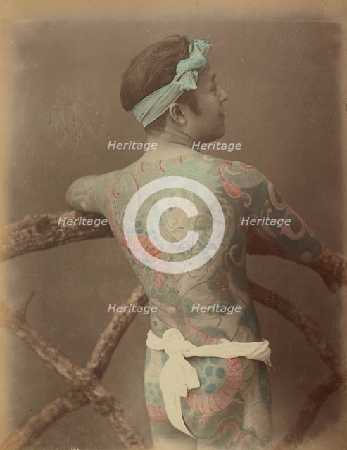 Japanese Tattoo, 1870s-1890s. Creator: Kusakabe Kimbei.