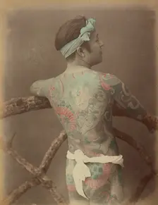 Japanese Tattoo, 1870s-1890s. Creator: Kusakabe Kimbei