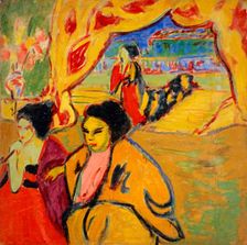 Japanese Theatre, 1909. Creator: Kirchner, Ernst Ludwig (1880-1938)