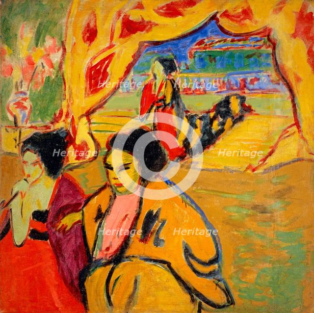 Japanese Theatre, 1909. Creator: Kirchner, Ernst Ludwig (1880-1938).