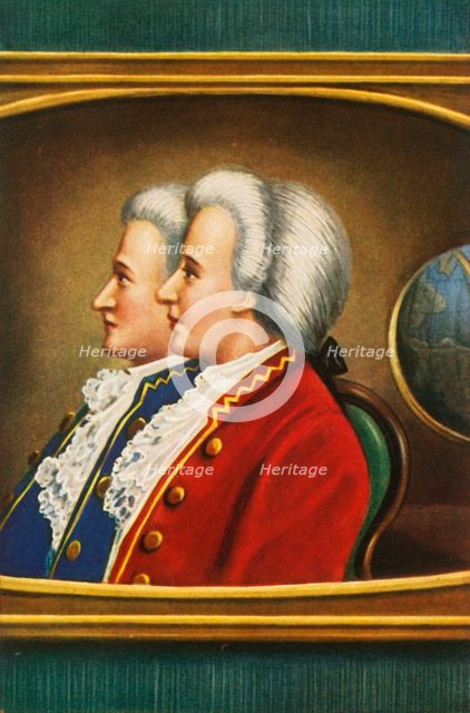 'Jaques Etienne Montgolfier und Joseph Michael Montgolfier', (1933). Creator: Unknown.