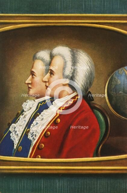 'Jaques Etienne Montgolfier und Joseph Michael Montgolfier', (1933). Creator: Unknown.