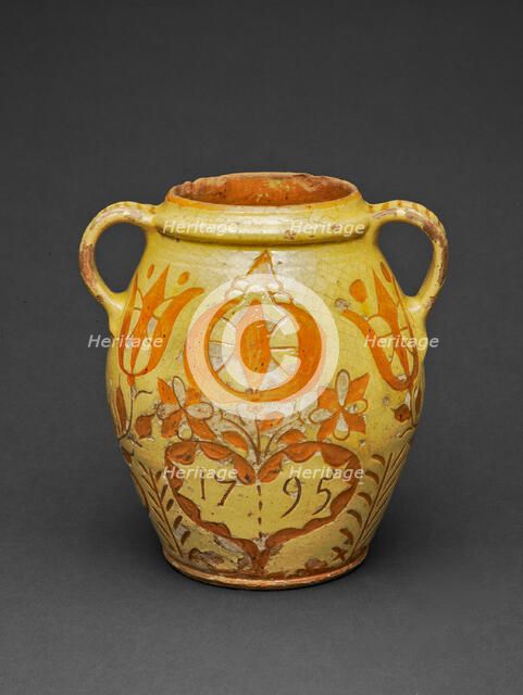 Jar, 1795. Creator: Unknown.