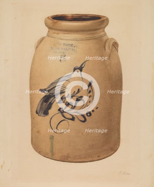 Jar, 1935/1942. Creator: Elsie Wein.