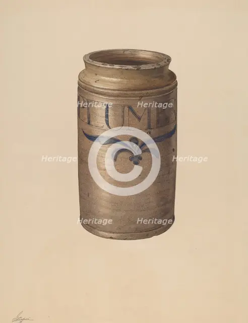 Jar, 1939. Creator: Giacinto Capelli.