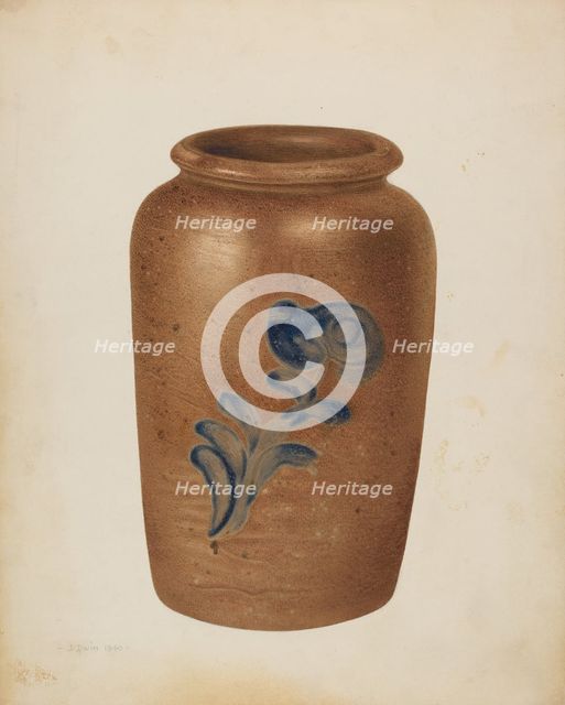 Jar, 1940. Creator: Dorothy Dwin.
