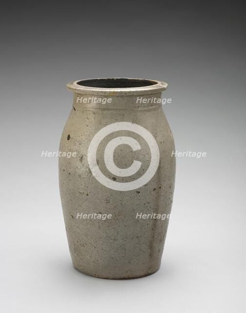 Jar, about 1870. Creator: Unknown.