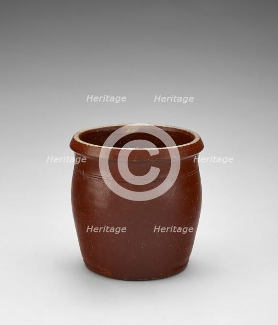 Jar, about 1880-1890. Creator: Unknown.