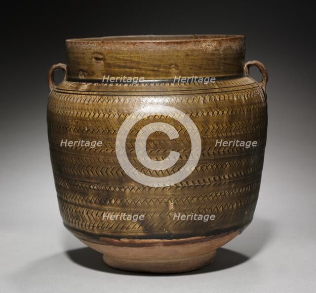 Jar: Brown ware, 9th-10th Century. Creator: Unknown.
