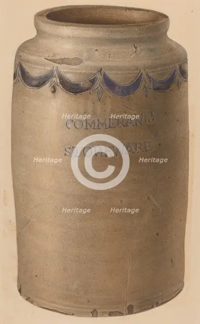 Jar, c. 1940. Creator: Isadore Goldberg.