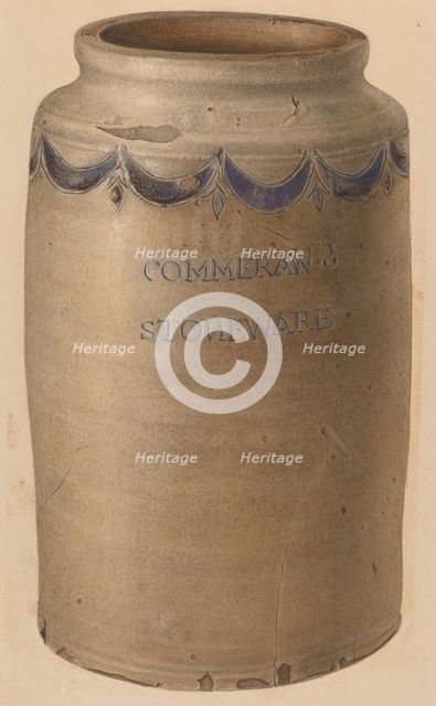 Jar, c. 1940. Creator: Isadore Goldberg.
