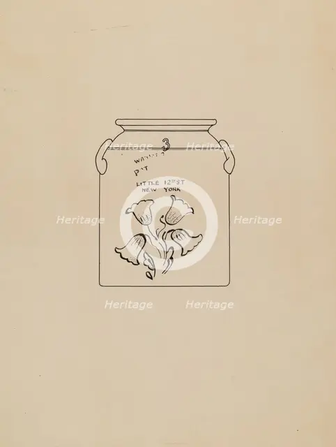 Jar, c. 1940. Creator: John Tarantino.