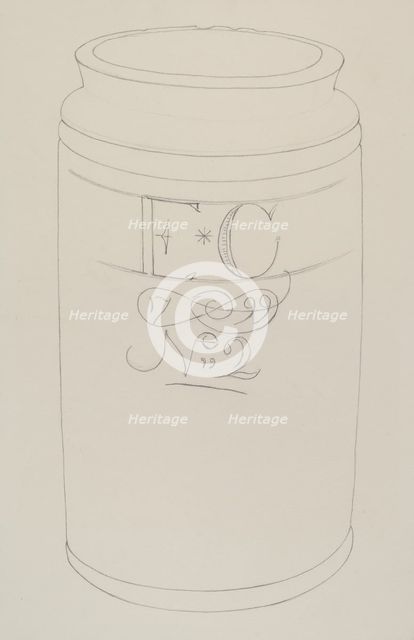 Jar, c. 1940. Creator: Unknown.