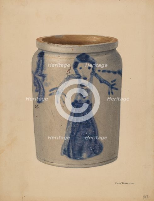 Jar, c. 1941. Creator: John Tarantino.