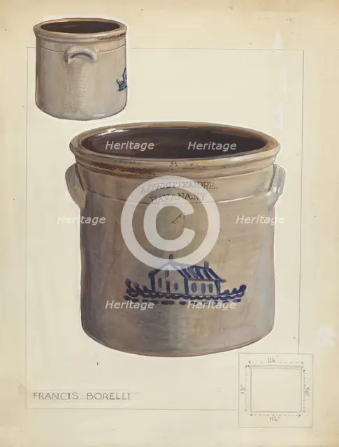 Jar, c. 1953. Creator: Francis Borelli.