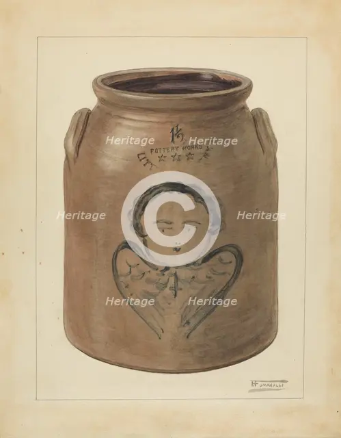 Jar, c. 1953. Creator: Frank Fumagalli.