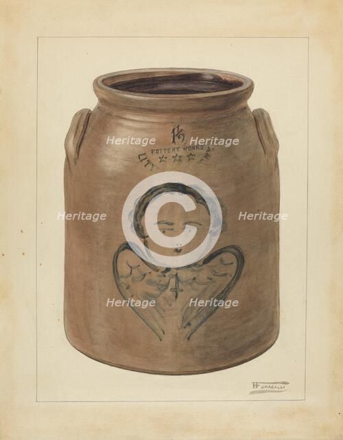 Jar, c. 1953. Creator: Frank Fumagalli.