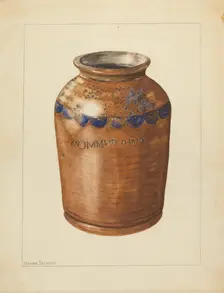 Jar, c. 1953. Creator: Yolande Delasser