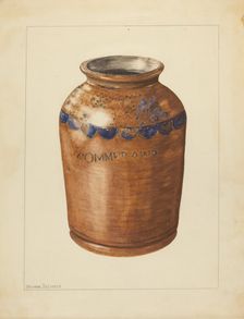 Jar, c. 1953. Creator: Yolande Delasser