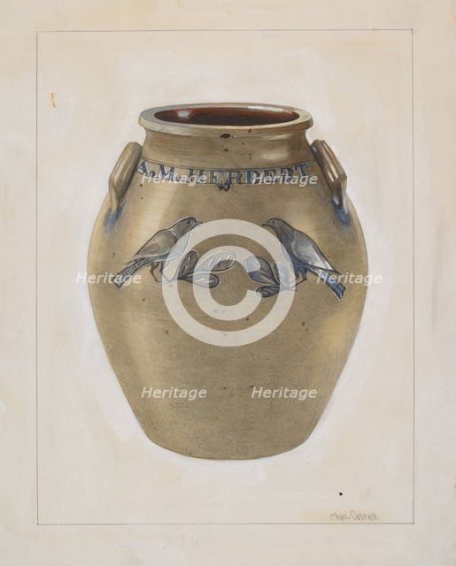 Jar, c. 1936. Creator: Charles Caseau.