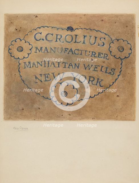Jar, c. 1936. Creator: Charles Caseau.