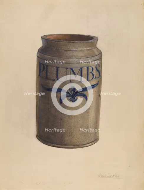 Jar, c. 1936. Creator: Charles Caseau.