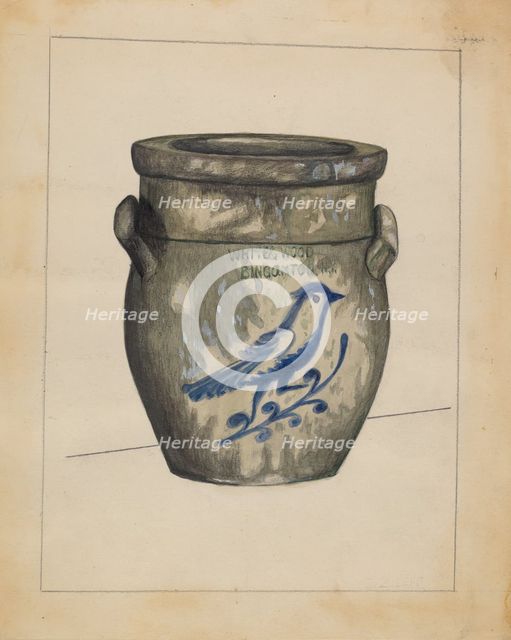 Jar, c. 1936. Creator: Jules Lefevere.