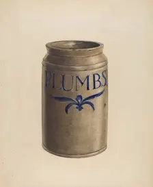 Jar, c. 1936. Creator: Unknown