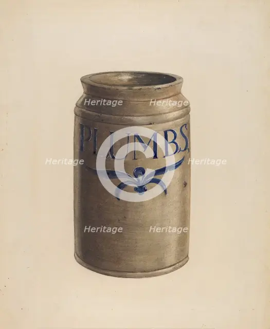 Jar, c. 1936. Creator: Unknown.