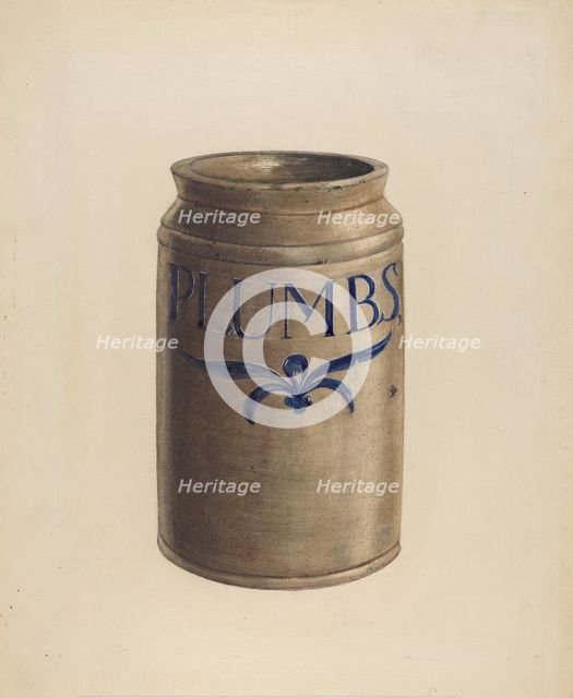 Jar, c. 1936. Creator: Unknown.