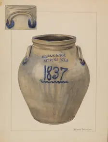 Jar, c. 1936. Creator: Yolande Delasser