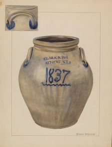 Jar, c. 1936. Creator: Yolande Delasser