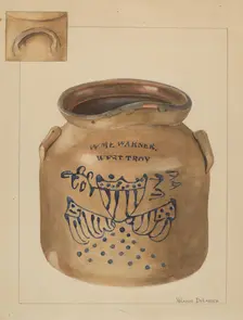 Jar, c. 1936. Creator: Yolande Delasser