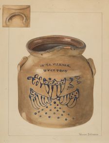 Jar, c. 1936. Creator: Yolande Delasser