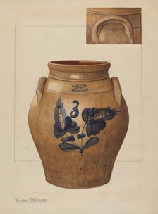 Jar, c. 1936. Creator: Yolande Delasser